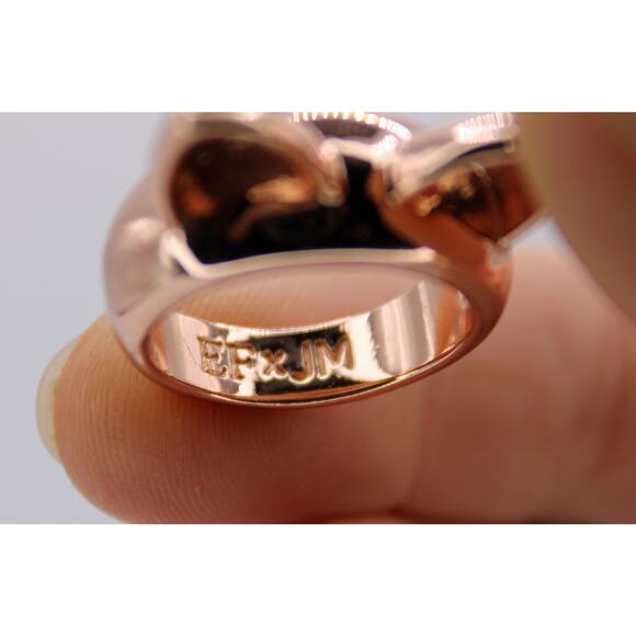 Rose Gold-tone Cat Ear Ring - Picture 4 of 6